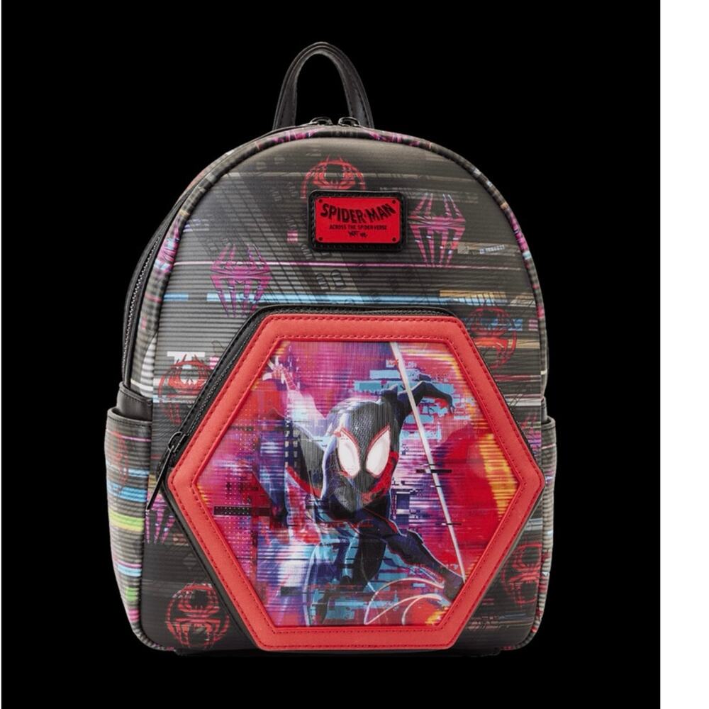 NWT Loungefly Disney
Marvel Across the Spider-Verse Lenticular Mini Backpack